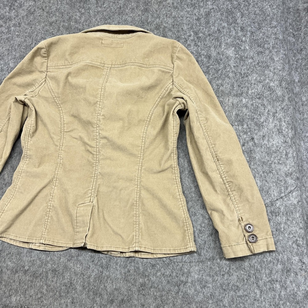 Levi Strauss Signature Jacket Womens L Beige Corduroy Blazer Button Flap Pockets - Picture 16 of 16